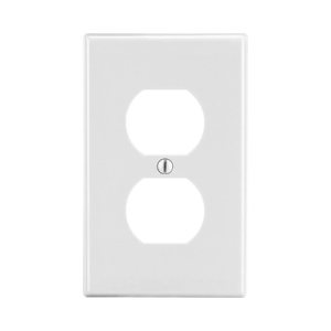 tapa para contacto dúplex color blanco.