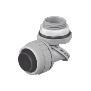 conector multi posición de nylon de 1" para tubería liquidtight polytuff.