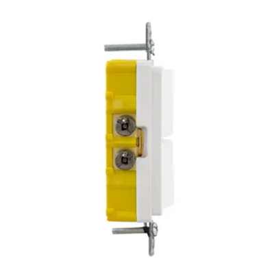 interruptor residencial 15 a 120 277 v, con 2 bases unipolares, cableado lateral, color blanco. interruptor residencial 15 a 120 277 v, con 2 bases unipolares, cableado lateral, color blanco.