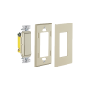 interruptor unipolar residencial 15 a 120 277 v / cableado lateral y trasero / color marfil.