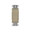 interruptor unipolar residencial 15 a 120 277 v / cableado lateral y trasero / color marfil.