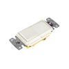 interruptor unipolar residencial 15 a 120 277 v, cableado lateral y trasero, color blanco.