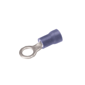 zapata terminal de ojillo para tornillo 1/4 in (6 mm) calibre 16 14 awg con aislamiento de vinilo.