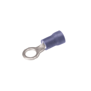 zapata terminal de ojillo para tornillo 5/16 in (8 mm) calibre 16 14 awg con aislamiento de vinilo.