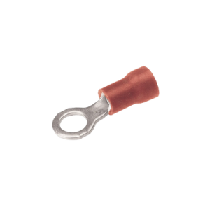 zapata terminal de ojillo para tornillo 3/4 in calibre 22 16 awg con aislamiento de vinilo.