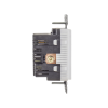 contacto dúplex con 2 puertos usb, 15a 125v, 2 polos, 3 hilos, color blanco.