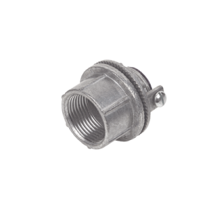 conector myers de zinc 1 1/4" / con tornillo a tierra / para intemperie.