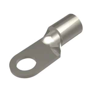 zapata terminal de ojillo para tornillo 1/4" (6.35 mm) y calibre 6 awg.