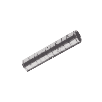 empalme de compresión de cañon largo para unir 2 cables de cobre 2/0 awg. empalme de compresión de cañon largo para unir 2 cables de cobre 2/0 awg.