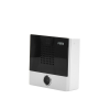 mini intercomunicador para hotelería y hospitales, con diseño elegante, poe, 1 botón, 1 relevador integrado de salida y entrada.