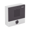 mini video intercomunicador para hotelería y hospitales, con diseño elegante, poe, cámara 1mpx, 1 botón, 1 relevador integrado de salida y entrada.