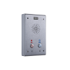 intercomunicador ip, 2 líneas sip, 2 relevadores con 2 botónes para llamada, anti vandálico, ip65 e ik10, poe