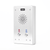 intercomunicador ip, 2 líneas sip, 2 relevadores con 2 botónes para llamada, anti vandálico, ip65 e ik10, poe