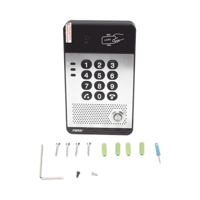vídeo portero ip con 2 líneas sip, cámara hd, relevador integrado, teclado numérico y lectora de tarjetas rfid para control de acceso, poe vídeo portero ip con 2 líneas sip, cámara hd, relevador integrado, teclado numérico y lectora de tarjetas rfid para control de acceso, poe