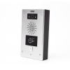 video portero ip, 2 líneas sip, 2 relevadores, lector de tarjeta rfid, compatible con nvr hikvision por onvif, con botón para llamada, anti vandálico, poe, ip65 e ik10, poe