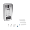 video portero ip/sip con cámara y pantalla lcd, 2 relevadores integrados (entrada y salida), onvif y lector de tarjetas rfid, puerto wiegand (entrada).