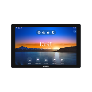 monitor audio/video ip/sip para interior, wi fi, pantalla táctil de 10.1", apertura remota