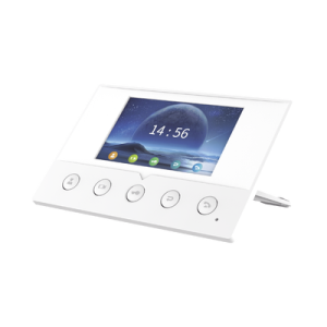 monitor ip/sip para interior, wi fi, pantalla a color de 4.3", audio de 2 vías, poe, 8 interfaces de entrada de alarma.