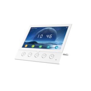monitor ip/sip para interior, wi fi, pantalla a color de 7", audio de 2 vías, poe, 8 interfaces de entrada de alarma.