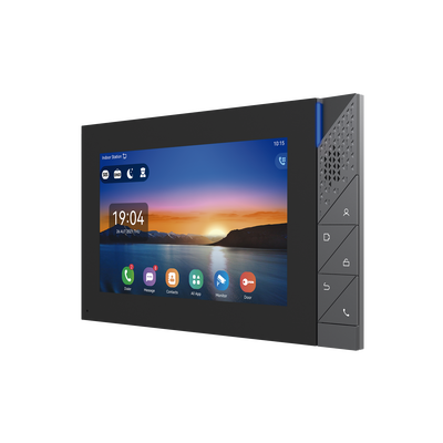 monitor ip/sip para interior con android, wi fi, bluetooth, pantalla táctil de 7", audio de 2 vías, poe, 8 interfaces de entrada de alarma. monitor ip/sip para interior con android, wi fi, bluetooth, pantalla táctil de 7", audio de 2 vías, poe, 8 interfaces de entrada de alarma.