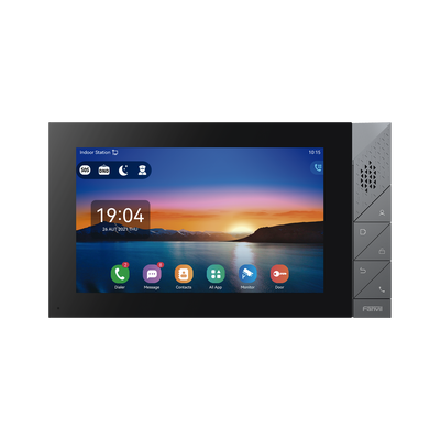 monitor ip/sip para interior con android, wi fi, bluetooth, pantalla táctil de 7", audio de 2 vías, poe, 8 interfaces de entrada de alarma. monitor ip/sip para interior con android, wi fi, bluetooth, pantalla táctil de 7", audio de 2 vías, poe, 8 interfaces de entrada de alarma.