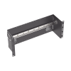 soporte industrial para instalar equipos de montaje en riel din, para racks o gabinetes estándar de 19in, de 4ur, color negro