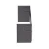 soporte industrial para instalar equipos de montaje en riel din, para racks o gabinetes estándar de 19in, de 4ur, color negro