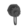 conector jack rj45 de uso industrial estilo tg, categoría 6, con tapa protectora, protección ip67