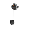 conector jack rj45 de uso industrial estilo tg, categoría 6, con tapa protectora, protección ip67