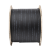 carrete de 1 km de fibra Óptica drop, interior/exterior g.657a2 monomodo de 1 hilo (unifibra), dieléctrica, forro negro