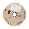 carrete de 1 km de fibra Óptica drop, interior/exterior g.657a2 monomodo de 1 hilo (unifibra), dieléctrica, forro negro