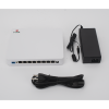 onu dual epon/gpon / 8 puertos poe 802.3at gigabit / wi fi doble banda 2.4 y 5 ghz / 1 puerto sc/upc
