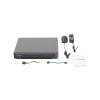 dvr 4 canales turbohd + 4 canales ip / 8 megapixel (4k) / audio de dos vías por coaxitron / acusense / reconocimiento facial / 1 bahía de disco duro / salida de video en full hd / h.265+