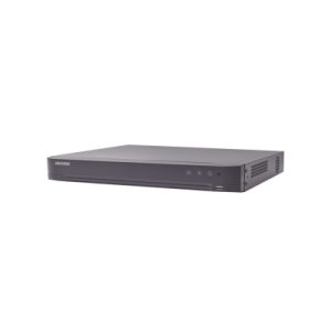 dvr 8 canales turbohd + 8 canales ip / 8 megapixel (4k) / audio por coaxitron / acusense / reconocimiento facial / 1 bahía de disco duro / alarmas i/o / salida de video en 4k / h.265+