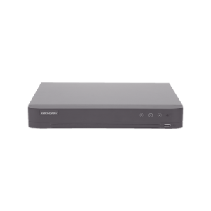 dvr 16 canales turbohd + 8 canales ip / 5 megapixel lite 3k lite / acusense (evita falsas alarmas) / reconocimiento de rostros (base de datos) / audio por coaxitron / 1 bahía de disco duro / h.265+
