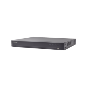 dvr 16 canales turbohd + 8 canales ip / 4 megapixel / acusense (evita falsas alarmas) / audio por coaxitron / salidas de video vga y hdmi independientes / 1 bahía de disco duro / h.265+