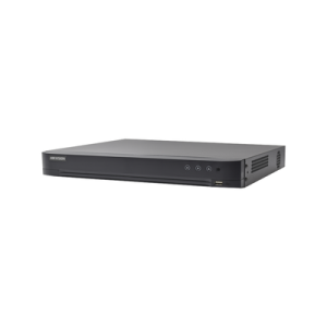 dvr 32 canales turbohd + 8 canales ip / 5 megapixel lite 3k lite / acusense (evita falsas alarmas) / audio por coaxitron / 2 bahías de disco duro / h.265+ / salida de video en full hd