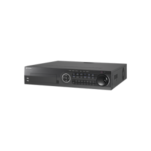 dvr 16 canales turbohd + 8 canales ip / 3k / 5 megapixel / 8 bahías de disco duro / 16 entradas de audio fisicas (microfono por separado) / audio por coaxitron / acusense / 16 entradas de alarma / pos / h.265+