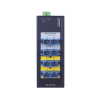 switch industrial bypass de fibra optica multimodo con conector sc de 2 canales