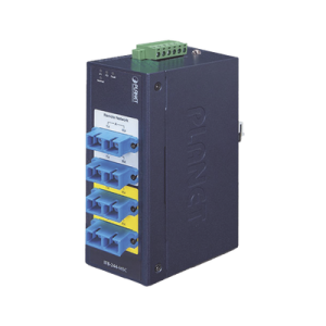 switch industrial bypass de fibra optica multimodo con conector sc de 2 canales