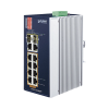 switch industrial poe no administrable de 8 puertos 10/100tx 802.3at, hasta 240 w, combo tp / sfp gigabit tp / sfp ( 40 ~ 75 grados c)