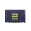 switch industrial administrable capa 2, 8 puertos poe gigabit 802.3af/at, 2 puertos sfp de 1 / 2.5 gigabit, entrada de voltaje secundaria para fuente redundante