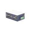 switch industrial administrable capa 2, 8 puertos 10/100/1000t, 2 puertos sfp 1g / 2.5 g base x
