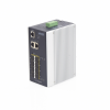 switch industrial administrable l2+, 8 puertos 1g sfp, 2 puertos tp gigabit, ( 40 ~75 grados c)