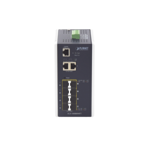 switch industrial administrable l2+, 8 puertos 1g sfp, 2 puertos tp gigabit, ( 40 ~75 grados c)