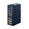 switch industrial administrable capa 2, 4 puertos poe 802.3af/at 10/100/1000t, 2 puertos sfp 100/1000x