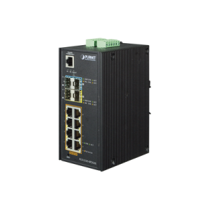 switch industrial administrable 8 puertos 10/100/1000 t 802.3at poe + 2 puertos 100/1000x sfp + 2 puertos 10g sfp+