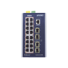 switch industrial capa 3, 16 puertos 10/100/1000t 802.3 at poe +, 4 puertos 1g / 2.5g sfp