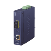 convertidor de medios industrial poe+ 1000base sx a 10/100/1000base t 802.3at (sc,mm) 550 m
