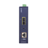 convertidor de medios industrial poe+ 1000base lx a 10/100/1000base t 802.3at (sc,sm) 20 km